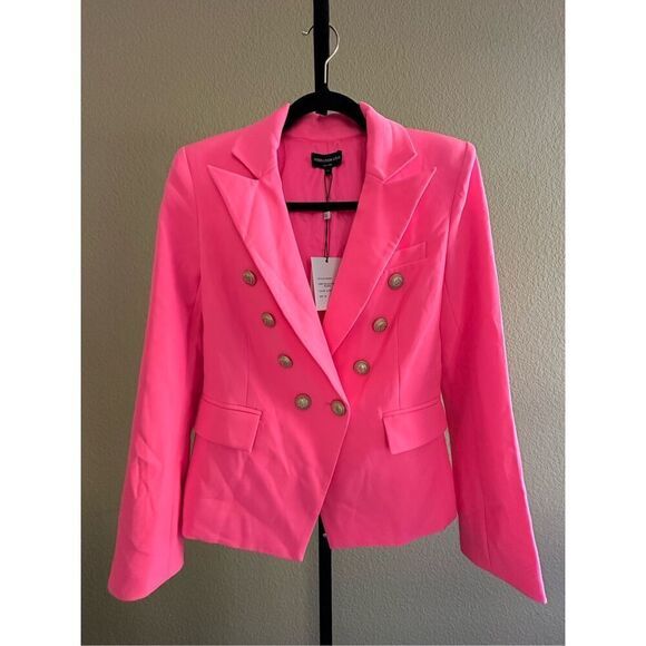 Generation Love Delilah Crepe Blazer in Ultra Pink Size XS - Picture 2 of 8